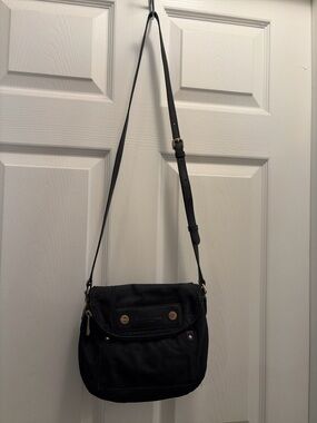 Marc Jacobs Black Nylon Crossbody Bag Gold Hardware